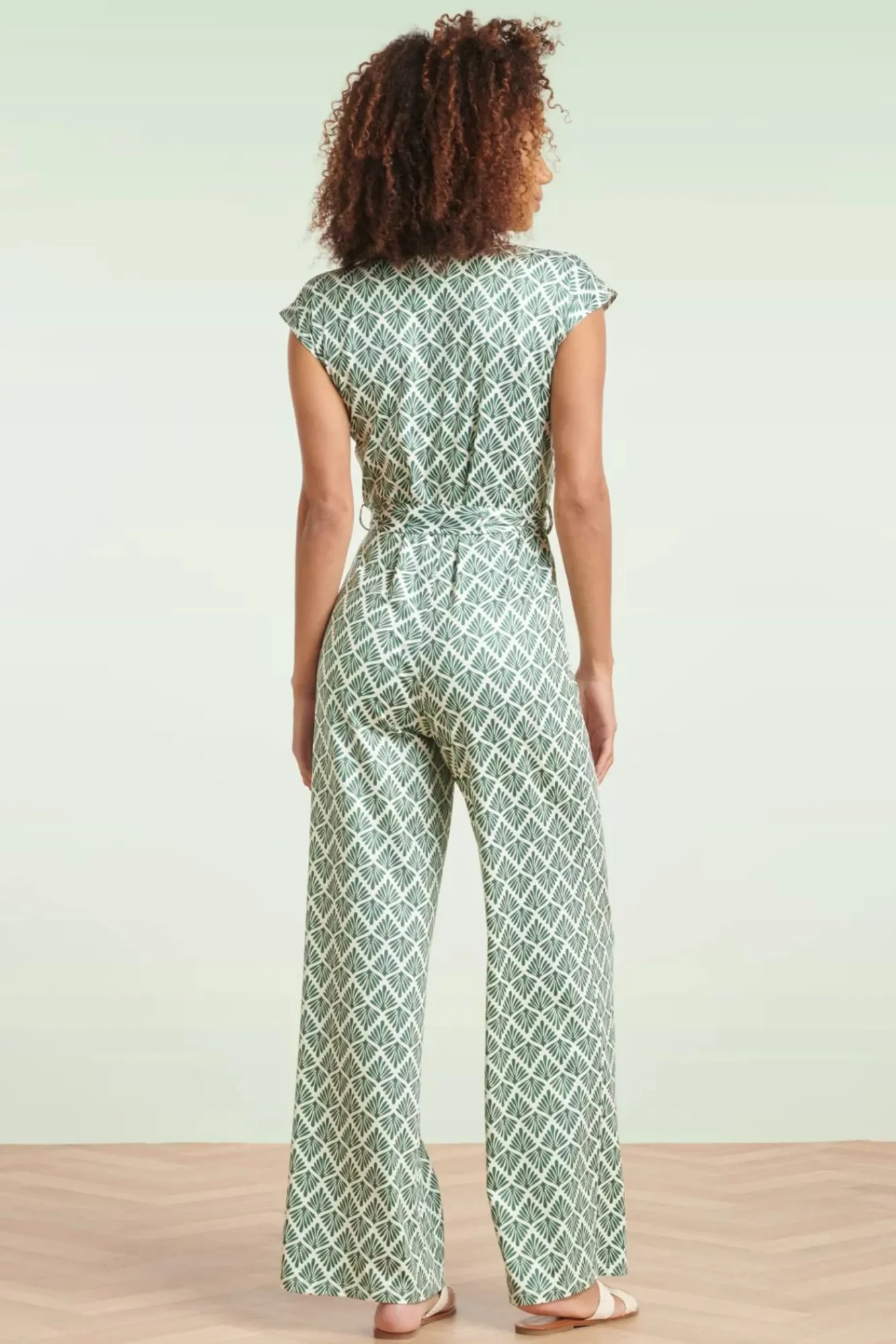 Online Smashed Lemon Adeline Jumpsuit In Armeegrun Und Off White