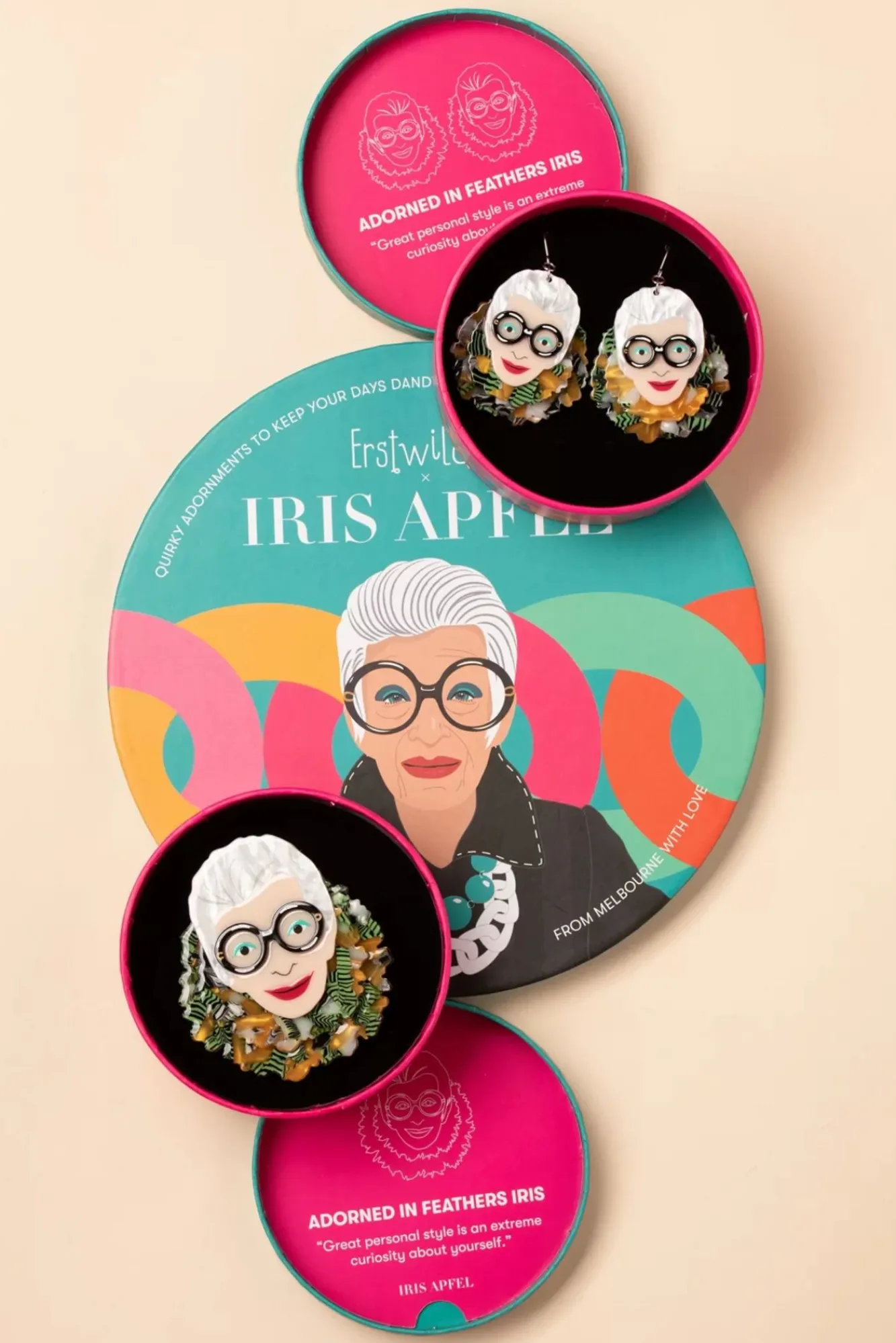 Fashion Erstwilder Adorned In Feathers Iris Ohrhanger