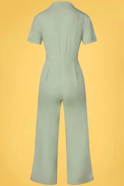 Cheap Banned Retro Adventure Ahead Jumpsuit In Grun
