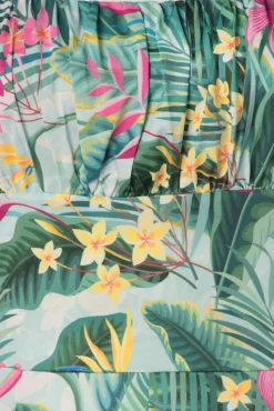 Fashion Vintage Chic for Topvintage Alyssa Tropical Jumpsuit In Mintgrun