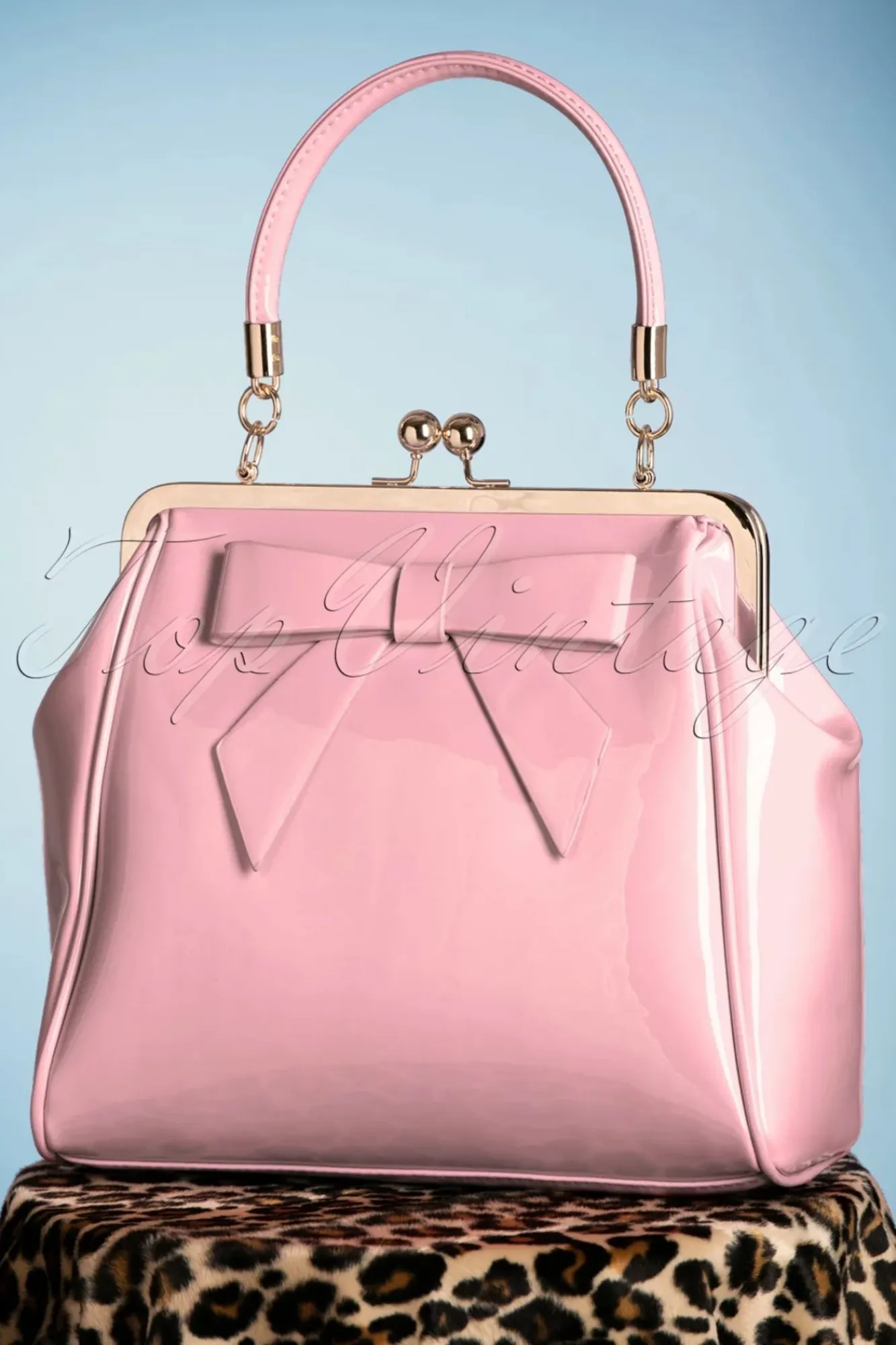 Best Banned Retro Amerikanische Vintage Lacktasche In Pink