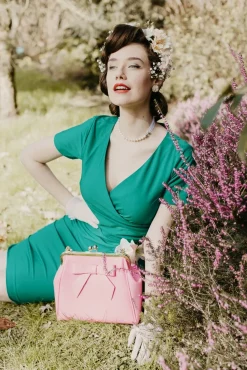 Best Banned Retro Amerikanische Vintage Lacktasche In Pink