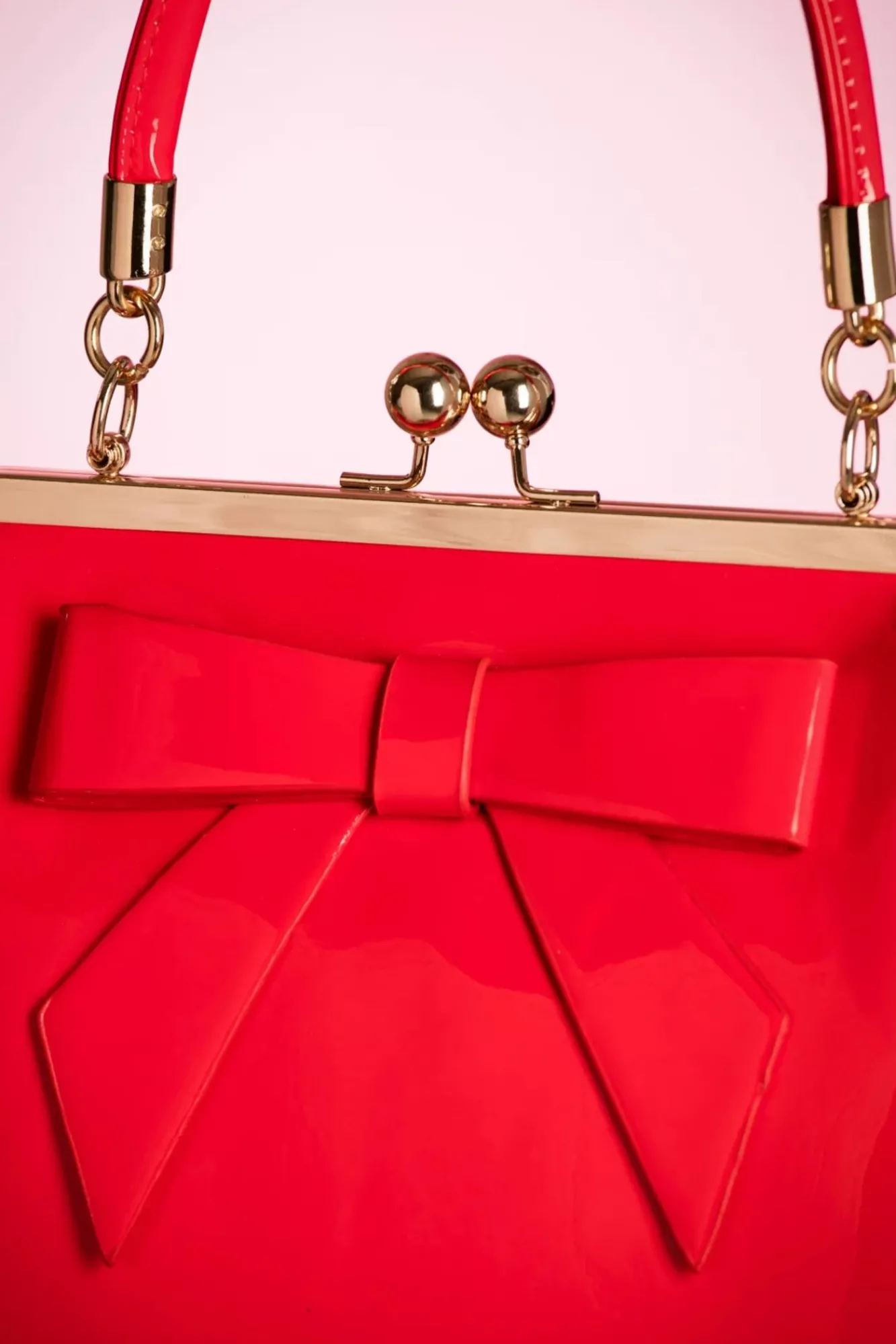 Cheap Banned Retro Amerikanische Vintage Lacktasche In Rot