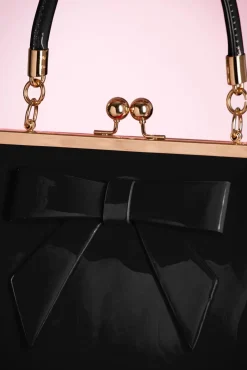 Flash Sale Banned Retro Amerikanische Vintage Lacktasche In Schwarz