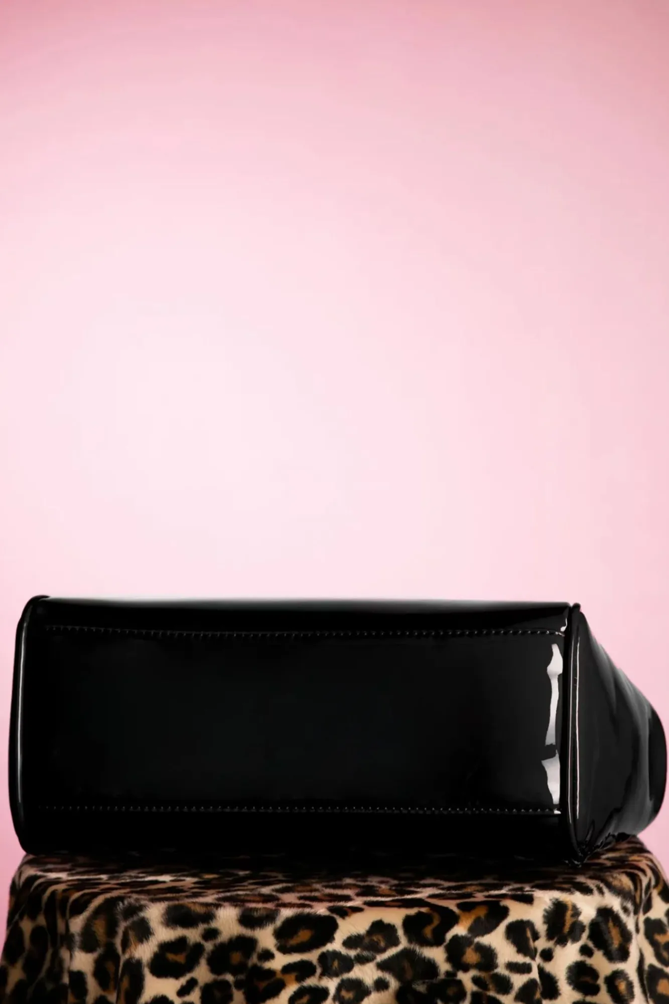 Flash Sale Banned Retro Amerikanische Vintage Lacktasche In Schwarz