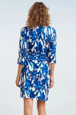 Flash Sale Smashed Lemon Amira Blumen Kleid In Blau Und Weis