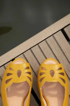 Store Lola Ramona u2665 Topvintage Angie Monaco Peeptoe Pumps In Mango Mojito