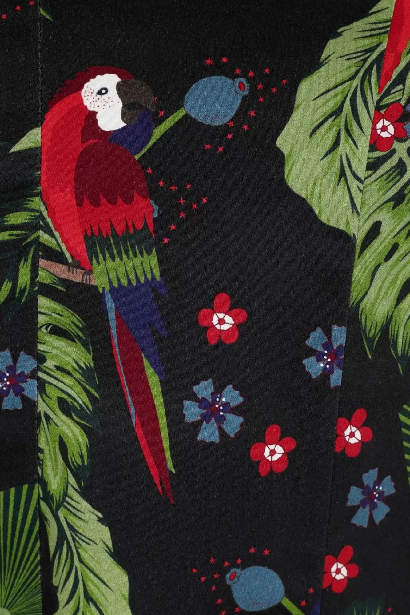 Cheap Collectif Clothing Anita Parrot Paradise Bleistiftkleid In Schwarz