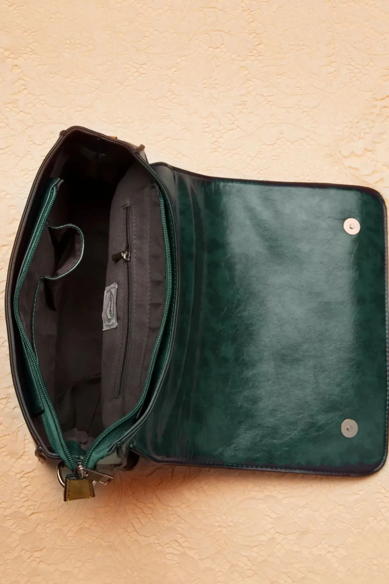 New Banned Retro Antike Handtasche In Grun