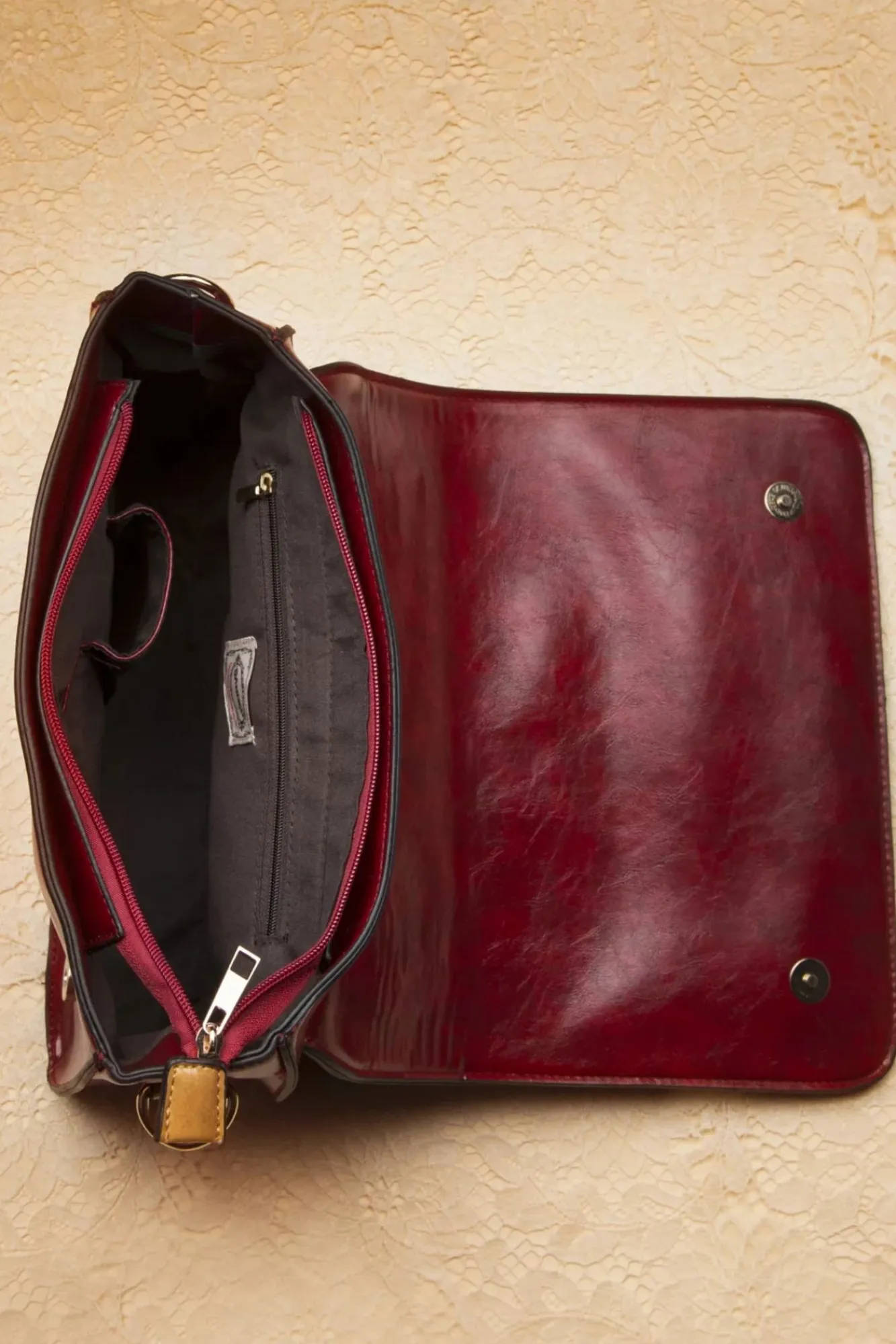 New Banned Retro Antike Handtasche In Rot