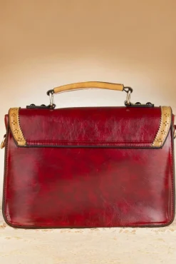 New Banned Retro Antike Handtasche In Rot