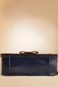 Sale Banned Retro Antike Umhangetasche In Blau