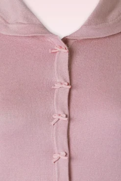 Sale Banned Retro April Kurzarm Strickjacke In Blush