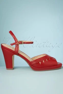 Clearance Chelsea Crew Aria Sandalen In Rot