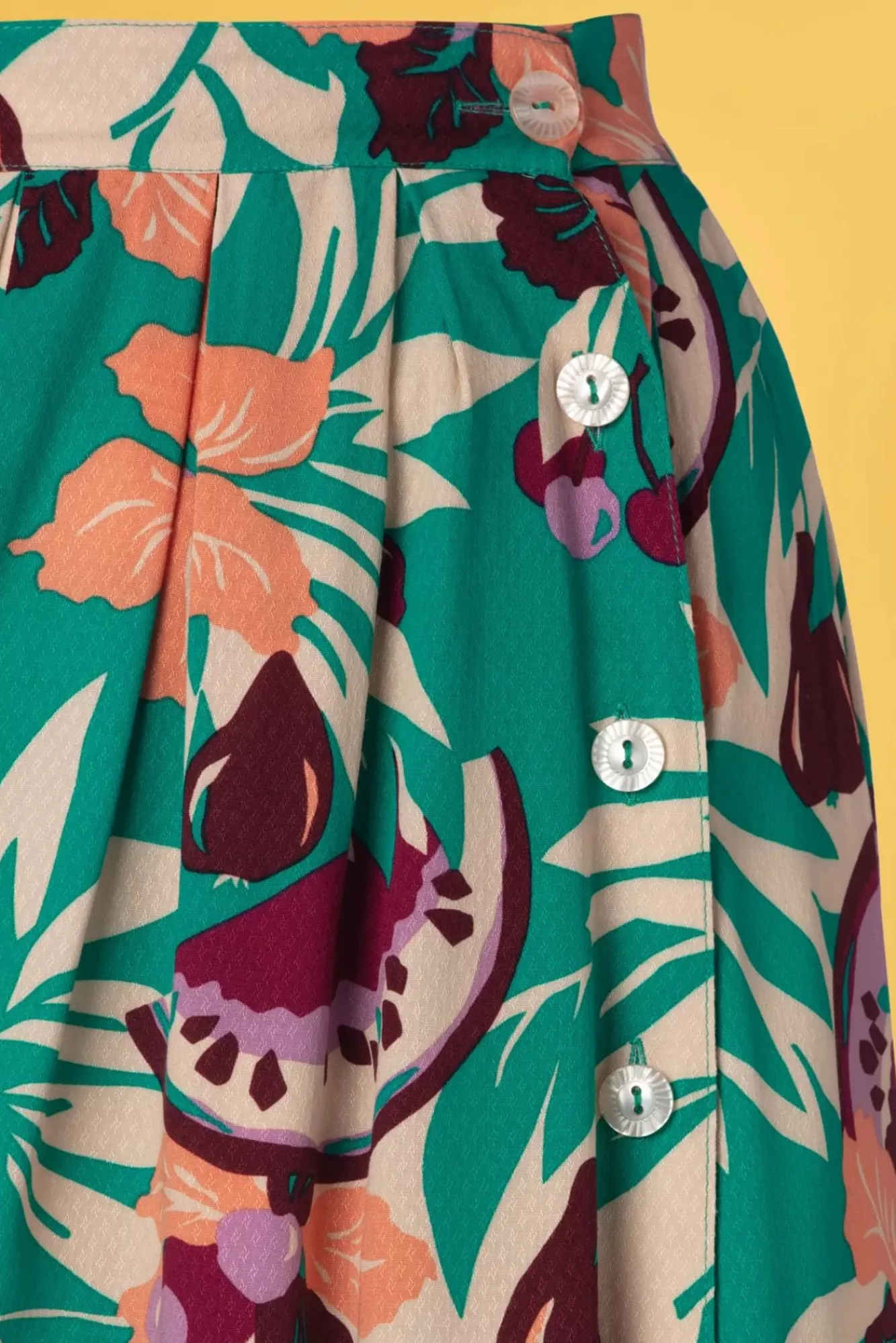 New King Louie Arianna Faltenrock In Aquagrun