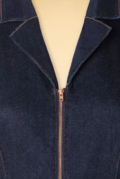 Shop Rock-a-Booty Audrey Jumpsuit Aus Dunklem Denim