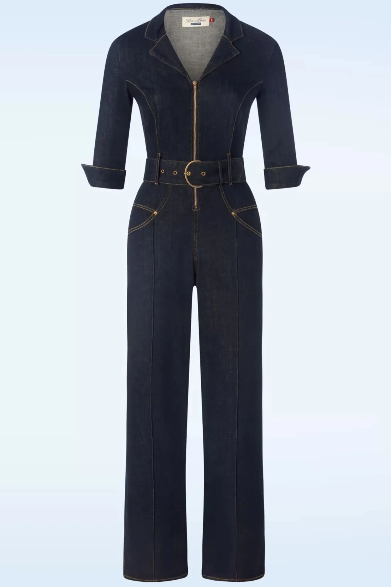 New Rock-a-Booty Audrey Jumpsuit Aus Dunklem Denim