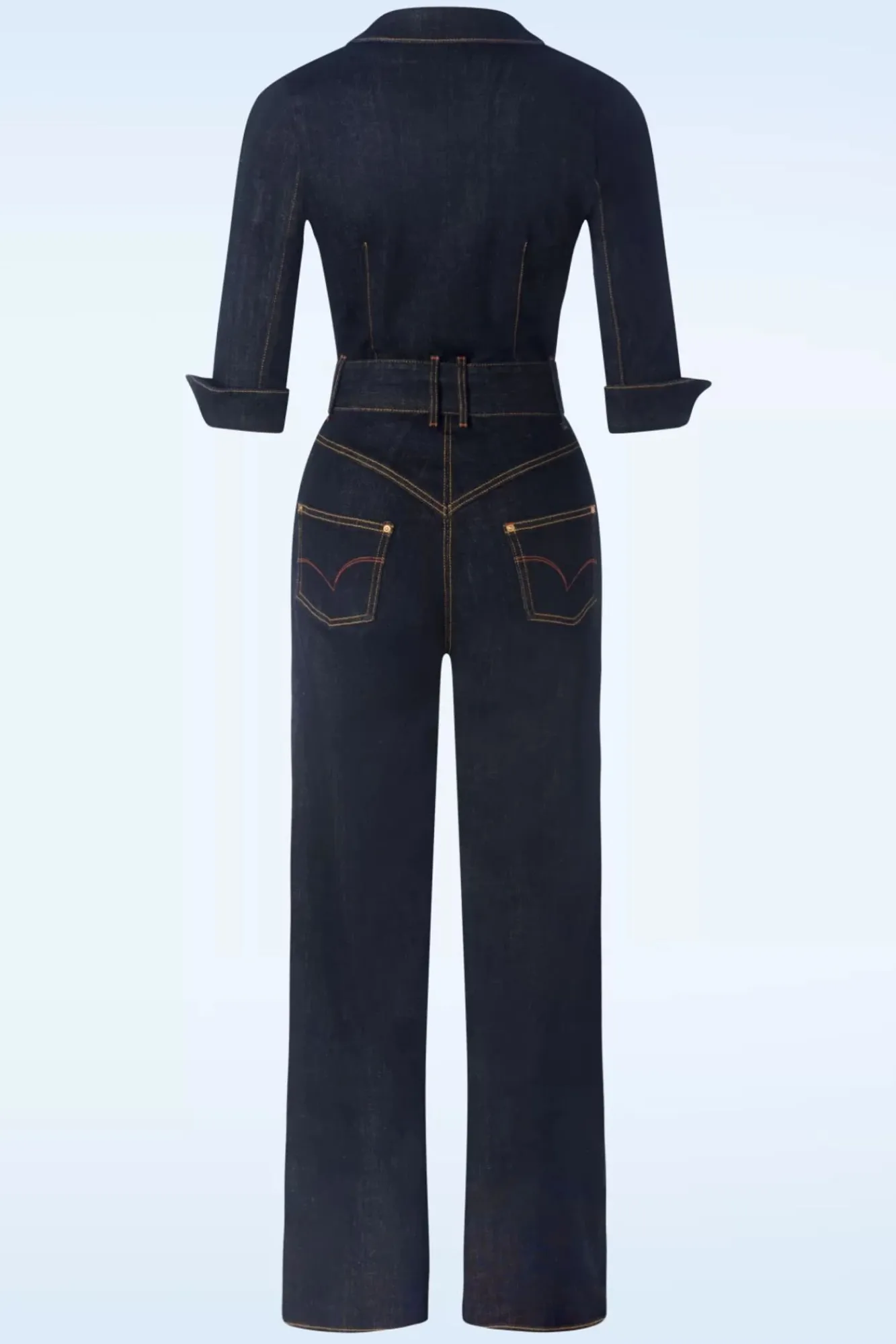 New Rock-a-Booty Audrey Jumpsuit Aus Dunklem Denim