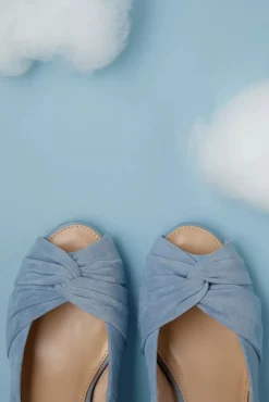 Sale Lola Ramona u2665 Topvintage Ava Love Me Truly Peeptoe Pumps In Blassem Blau