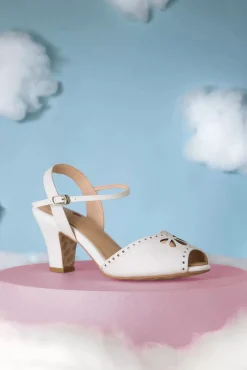 Hot Lola Ramona u2665 Topvintage Ava New Muse Sandalen In Off White