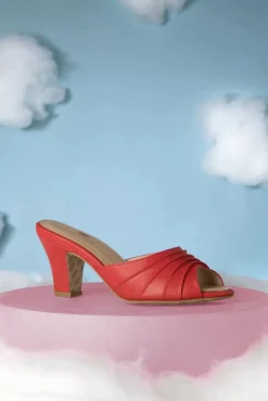 Cheap Lola Ramona u2665 Topvintage Ava Solemate Slip On Mules In Rot