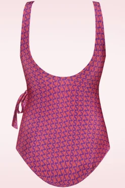 Online TC Beach Badeanzug Mit V-Ausschnitt In Koralle