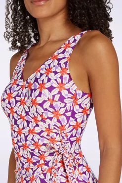 Cheap TC Beach Badeanzug Mit V-Ausschnitt Und Sommerblumen