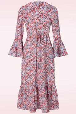 Best Louche Bathilde Strawberry Fields Midikleid In Multi
