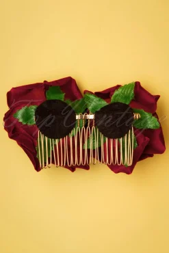 Fashion Banned Retro Be My Valentine Haarnadel In Burgund