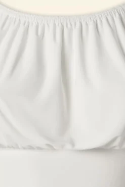 Fashion Vintage Chic for Topvintage Belinda Off Shoulder Top In Weis