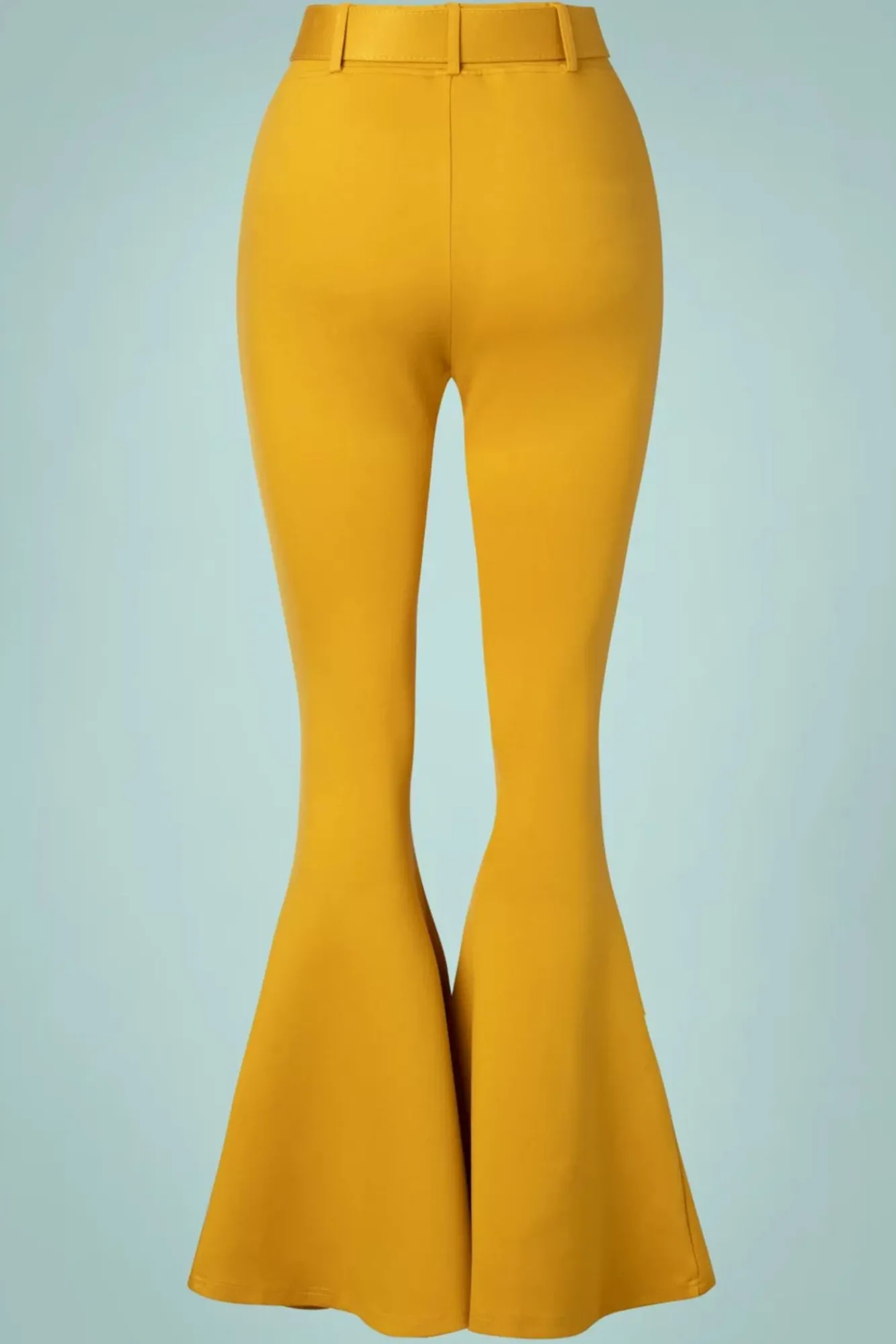 Clearance Vixen Bengaline Schlaghose Mit Gürtel In Senf