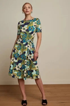 Cheap King Louie Betty Party Kleid Selena In Tiefblau