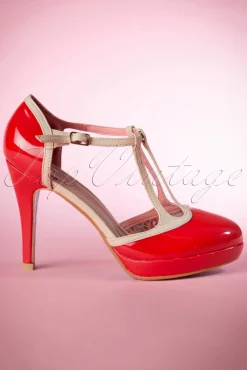 New Banned Retro Betty Pumps In Rot