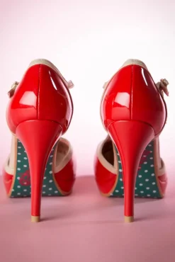 New Banned Retro Betty Pumps In Rot