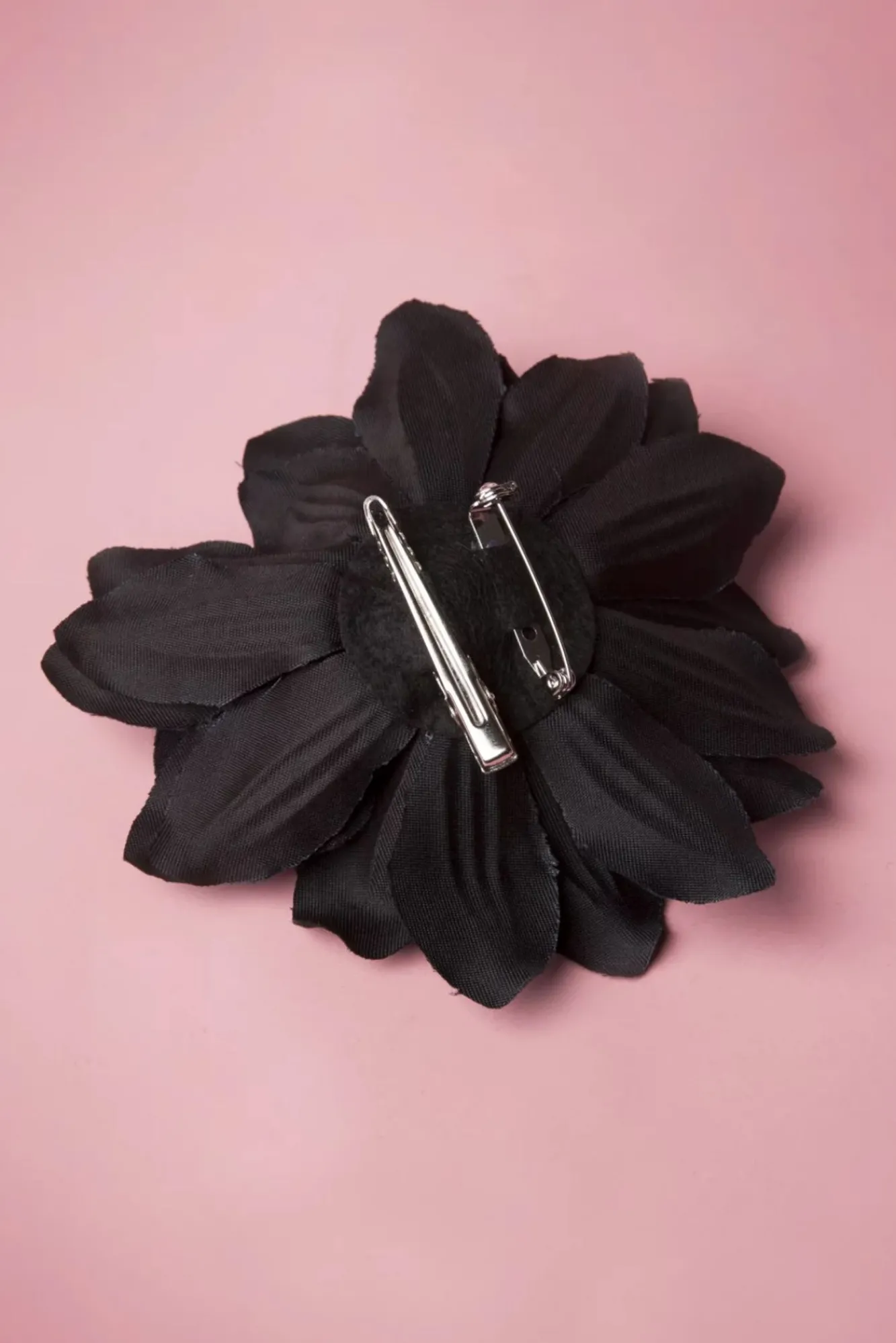 Online ZaZoo Blume Haarspange & Brosche In Schwarz