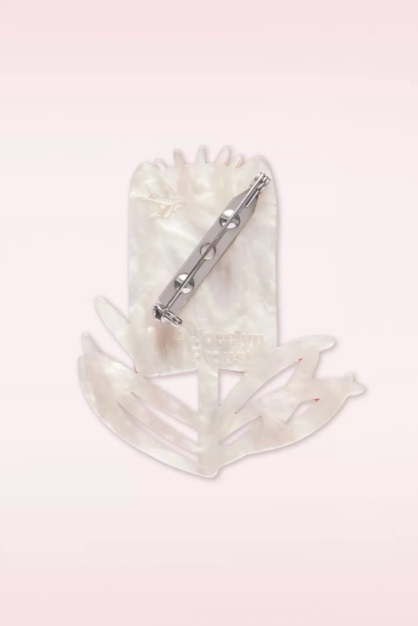 Fashion Erstwilder Burgundy Brush Brosche