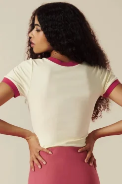 Hot Minueto Callie T-Shirt In Ecru