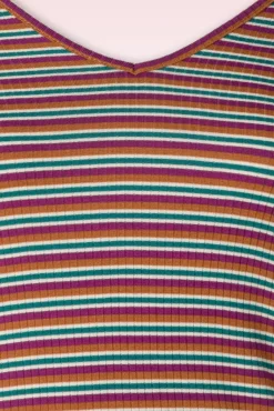 Sale King Louie Carice Jones Gestreiftes V Top In Ponderosa Grun