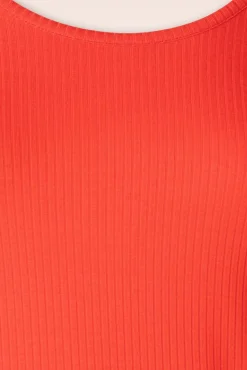 Cheap King Louie Carice Uni Ripp Top In Sonnenorange