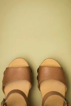 Cheap Gru00fcnbein Carmen Clogs In Whiskybraun