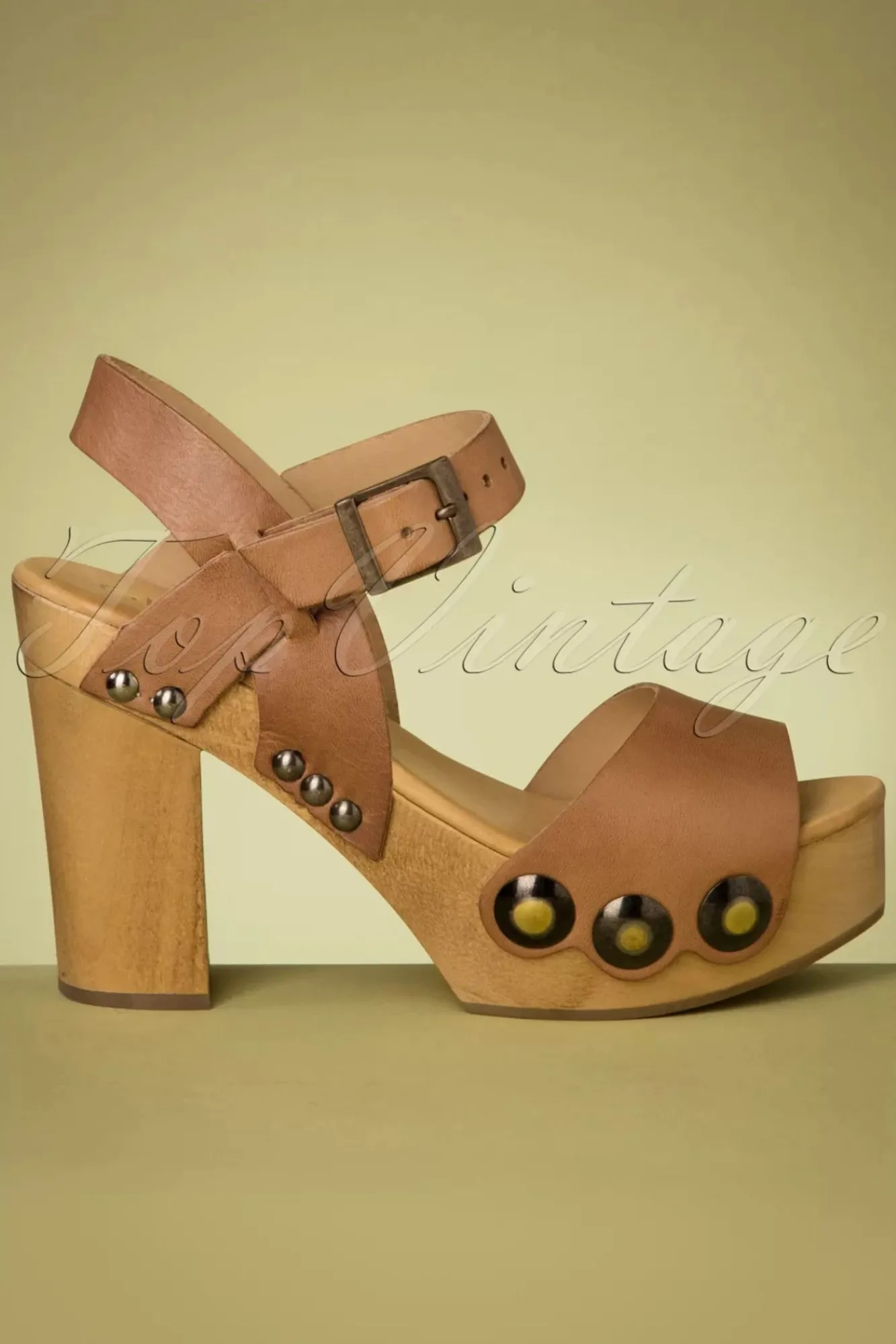 Cheap Gru00fcnbein Carmen Clogs In Whiskybraun