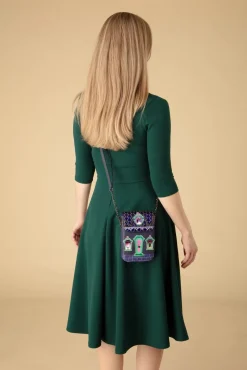 Best Sale Vendula Cat Dracula'S Haunted House Handytasche In Lila