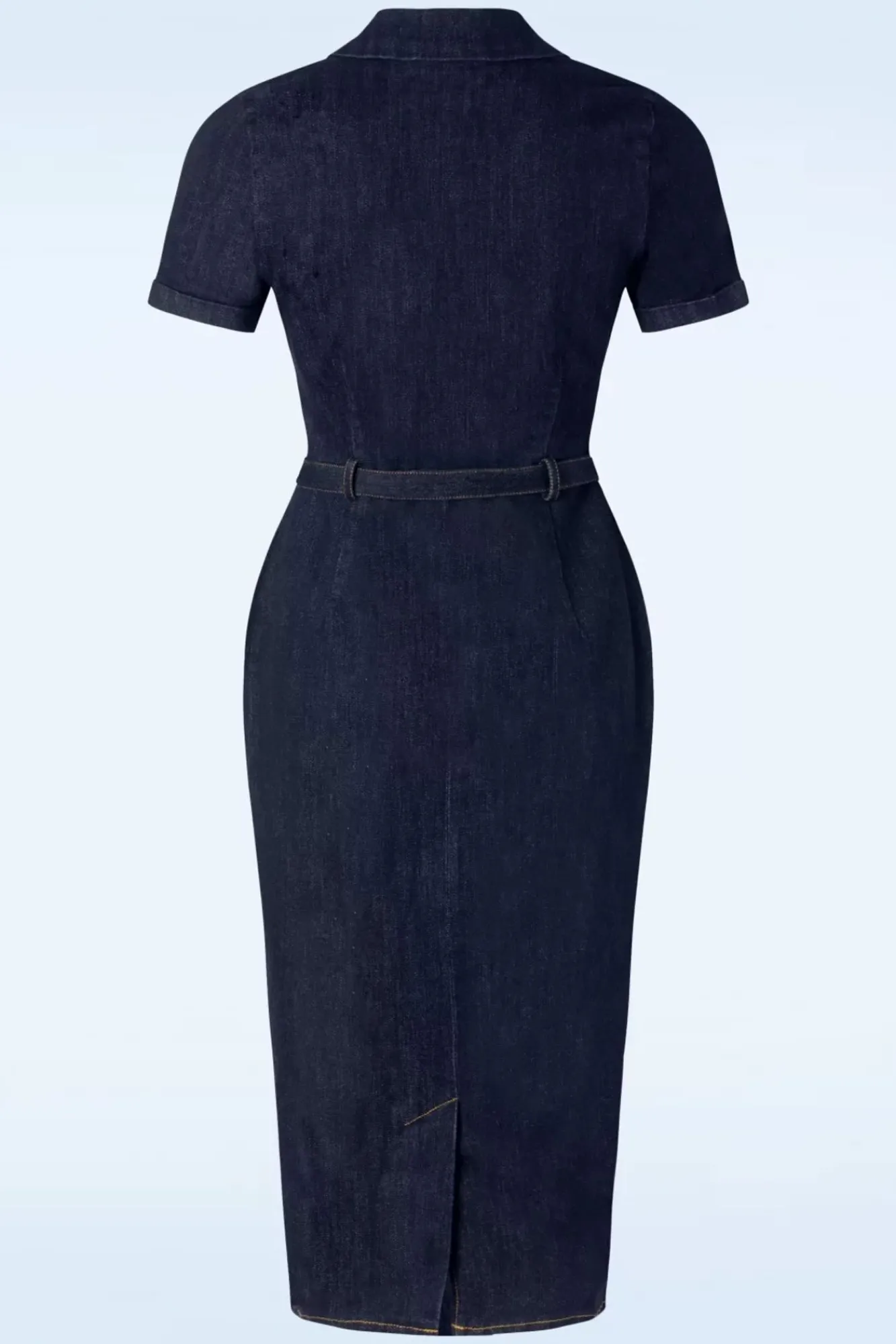 Best Collectif Clothing Caterina Denim Bleistiftkleid In Blau