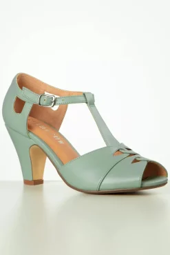 Cheap Chelsea Crew Catherina Pumps Mit T-Strap In Mint