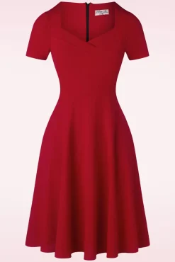 Clearance Vintage Chic for Topvintage Catrice Swing Kleid In Lippenstift Rot
