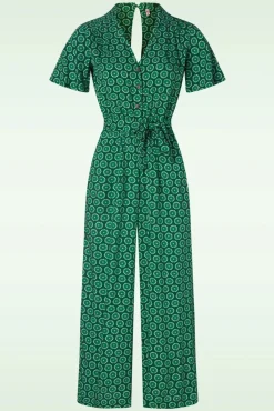 Shop Blutsgeschwister Charmanter Steps Jumpsuit In Lively Cute Flower