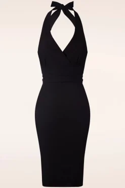 Discount Vintage Chic for Topvintage Cher Neckholder Etui Kleid In Schwarz