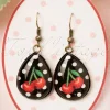 Outlet Sweet Cherry Cherry Drop Ohrringe In Schwarz Und Rot