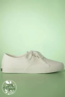 Fashion Tamaris Chloe Canvas Sneaker In Off White