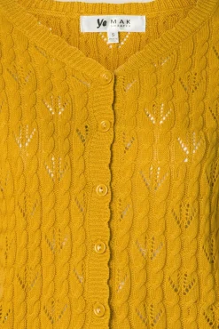 Hot Mak Sweater Claudia Cardigan In Honig